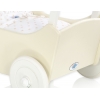 Dockvagn i trä Milla med bäddset Vit-Beige-754