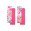 Double sided pads BOBONO for seat belts - kolibrier i blommor/rosa