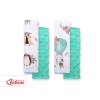 Double sided pads BOBONO for seat belts - rävar beige/mynta