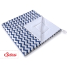 Double-sided Tipitält lekmatta dubbelsidig Chevron marinblå