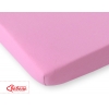 Dra-på-lakan i jersey 140x70cm- rosa