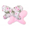 Dubbelsidig Anti-shock Kudde "Fjäril" - pionblomma rosa/rosa