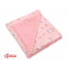 Dubbelsidig Filt till babyskydd - ballerinas rosa/pulverrosa