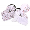 Dubbelsidig Filt till babyskydd - svalor rosa