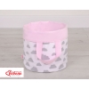 Dubbelsidig Leksakskorg L - moln grå/rosa
