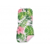Dubbelsidig Sittdyna till Barnvagn Barnvagnsdyna tropical flowers/rosa