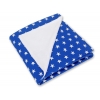 Dubbelsidigt filt till babyskyddet bilbarnstolen Stjärnor marinblå