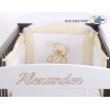 Engrave on the front of baby cot no. 5004-04