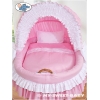 Exklusiv Babykorg på hjul Bellamy rosa