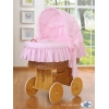 Babykorg på hjul Rosa