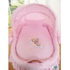 Exklusiv Babykorg på hjul Godnatt rosa