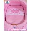 Exklusiv Babykorg på hjul Little Prince/Princess rosa