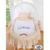 Exklusiv Babykorg på hjul Ugglor Bigi Zibi & Adele beige