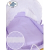 Exklusiv Gammaldags Babykorg Christine - White - lilac with lace