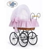 Exklusiv Gammaldags Babykorg Christine - White - rosa
