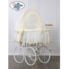 Exklusiv Gammaldags Babykorg Eliza med Bäddset - Cream