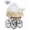 Exklusiv Gammaldags Babykorg med Bäddset Christine - White - beige