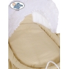 Exklusiv Gammaldags Babykorg med Bäddset Christine - White - beige