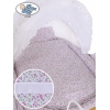 Exklusiv Gammaldags Babykorg Uppsättning Jasmine - White - rosa with lace