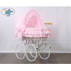 Exklusiv Retro Babykorg Victoria - rosa