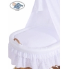 Extra textil 4 delar uppsättning till babykorg Charlotte no. 50202-906 or 70202med vit broderat Bäddset