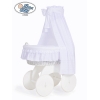 Extra textil 4 delar uppsättning till babykorg Charlotte no. 50202-906 or 70202med vit broderat Bäddset