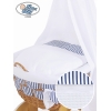 Extra textil 4 delar uppsättning till babykorg Marina no. 50202-907* or 70202-907*