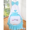 Extra textil 4 delar uppsättning till babykorg no. 99690-425/79690-425