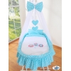 Extra textil 4 delar uppsättning till babykorg no. 99690-425/79690-425