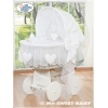 Extra textil 4 delar uppsättning till babykorg no. 58962-123 eller 78962-123