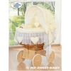 Extra textil 4 delar uppsättning till babykorg no. 58962-142 eller 78962-142