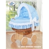 Extra textil 4 delar uppsättning till babykorg no. 58962-109 eller 78962-109