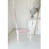 Glamour gunga till barn för inomhusbruk Rosa + vit