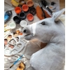 Hobbyhäst Käpphäst Hobby Horse Vit