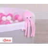 Kudde bläckfisk med skralla - rosa