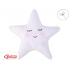 Kudde med skallra LITTLE STAR- vit
