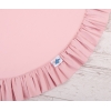 Lekmatta med volang - pastel rosa