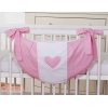 Leksaker väska babysäng hjärtan rosa