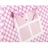 MEGA Tipitält SET: Tipi tält Lekmatta Kuddar och dekorfjädrar - rosa med Vita Prickar
