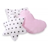 MEGA Tipitält uppsättning: Tipi tält Lekmatta Kuddar med dekorfjädrar Black stjärnor/rosa