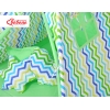 MEGA Tipitält uppsättning:Tipi tält Lekmatta Kuddar - Chevron green-blå