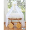 Moses Baskket/Wicker drape crib Deluxe- Bellamy cream