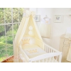 Sänghimmel i bomull till Babysäng- Little Prince/Princess cream