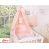 Sänghimmel i bomull till Babysäng- Little Prince/Princess rosa