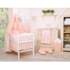 Sänghimmel i bomull till Babysäng- Little Prince/Princess rosa