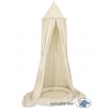 Set: Sänghimmel upphängd från taket med Lekpöl med volang- beige