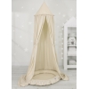 Set: Sänghimmel upphängd från taket med Lekpöl med volang- beige