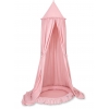 Set: Sänghimmel upphängd från taket med Lekpöl med volang- pastel rosa
