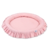 Set: Sänghimmel upphängd från taket med Lekpöl med volang- pastel rosa
