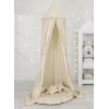 Set: Sänghimmel upphängd från taket med Lekpöl och Kuddar - beige